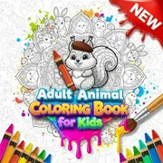 Adult Animal Coloring Book for Kids icon