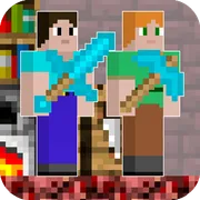 Alex and Steve Nether icon
