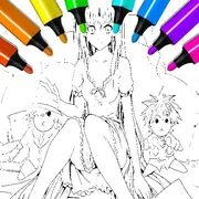 Anime Vampire Girl Coloring Pages icon