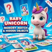 Baby Unicorn Memory Match & Hidden Objects icon