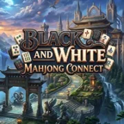 Black and White Mahjong Connect icon
