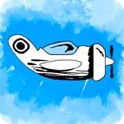 Bomb is in the air icon