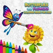 Butterflies and Flowers Coloring Book for Kids icon