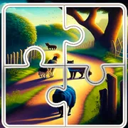 Cats and Dogs Slide Puzzle icon