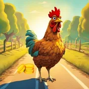 Chicken Road Cross icon