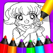 Cool Anime Animals Coloring icon