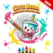 Cute Boba Coloring Book for Kids icon