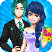 Dotted Girl Wedding icon