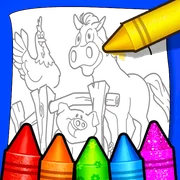 Farm Animals Coloring For Kids icon