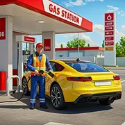 Gas Station Car Driving icon