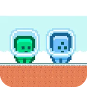 Green and Blue Cuteman icon