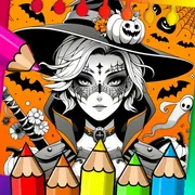 Halloween Ai Spooky Colors Page icon