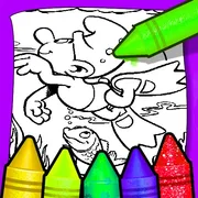 Kid Mermaids Coloring icon