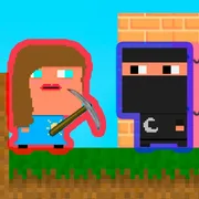 Lady and Nubik. Build and Dig icon