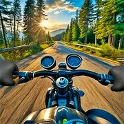 Motorcycle Racer. Road Mayhem icon