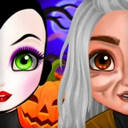 Princess Halloween Makeup HalfFaces Tutorial icon