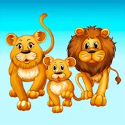 Puzzles for kids with animals sounds icon