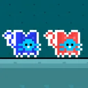 Red and Blue Cat icon
