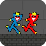 Red and Blue Stickman Huggy 2 icon
