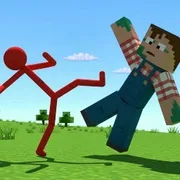 Red Stickman vs Craftmans icon