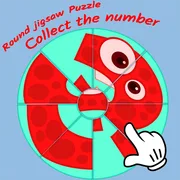 Round jigsaw Puzzle - Collect the Number icon