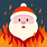 Santa on Fire icon