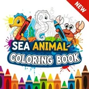 Sea Animal Coloring Book icon