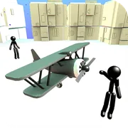 Stickman Airplane icon
