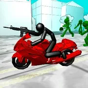 Stickman Zombie Motorcycle Racing icon