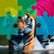 Tiger Jigsaw Image Challenge icon